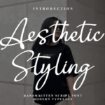 Aesthetic Styling Font - Featured Image
