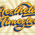 Aesthetic Timeglow Font - Featured Image