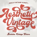 Aesthetic Vintage Font - Featured Image