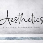 Aesthetics Font - Featured Image