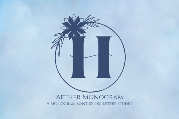 Aether Monogram Font - Featured Image
