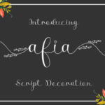 Afia Script Font - Featured Image