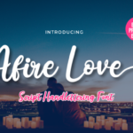 Afire Love Font - Featured Image