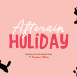 Afterain Holiday Font - Featured Image