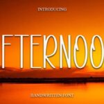 Afternoon Font - Featured Image