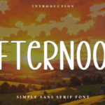 Afternoon Font - Featured Image