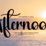 Afternoon Font - Featured Image
