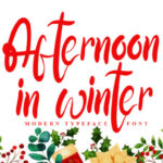 Afternoon in Winter Font - Featured Image