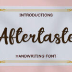 Aftertaste Font - Featured Image