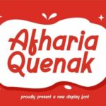 Aftharia Quenak Font - Featured Image