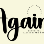Again Font - Featured Image