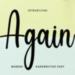 Again Font - Featured Image