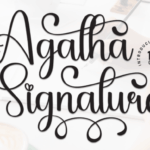 Agatha Signature Font - Featured Image