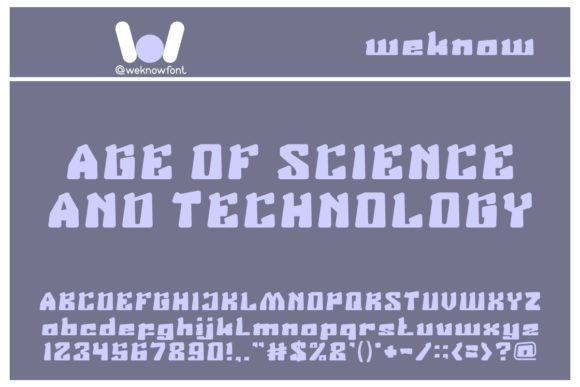 Age of Science and Technology Font - Featured Image