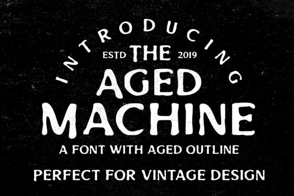 Aged Machine Font - Featured Image