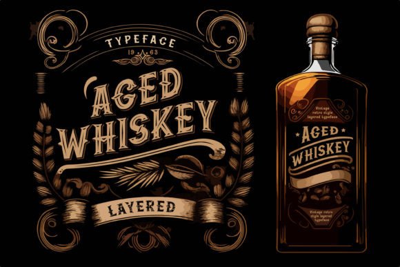 Aged Whiskey Font - Featured Image
