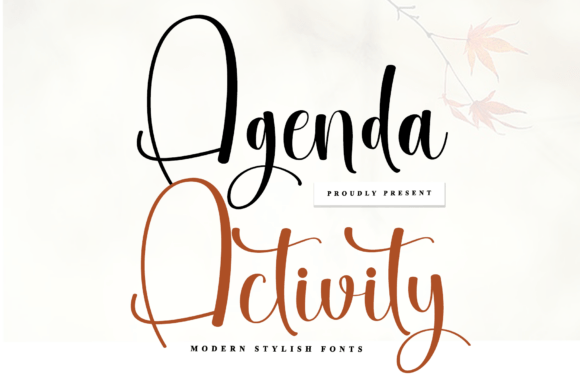 Agenda Activity Font - Featured Image