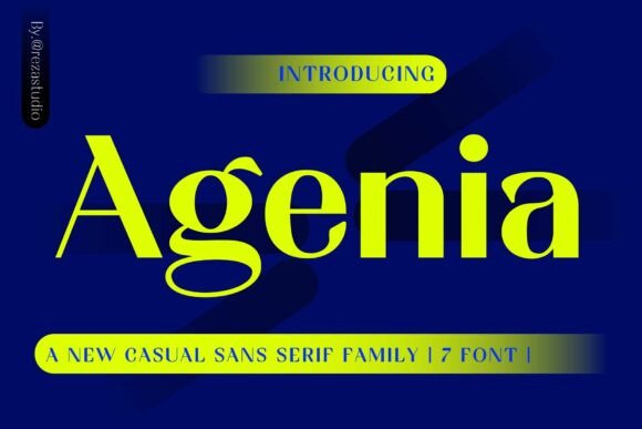 Agenia Font - Featured Image