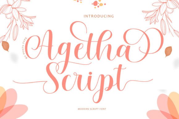 Agetha Script Font - Featured Image