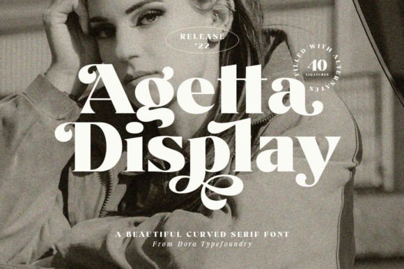 Agetta Display Font - Featured Image