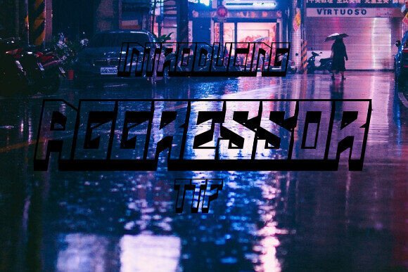 Aggressor Font - Featured Image