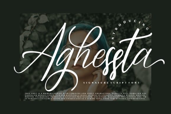 Aghessta Script Font - Featured Image