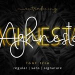Aghnesta Trio Font - Featured Image
