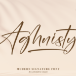 Aghnisty Font - Featured Image