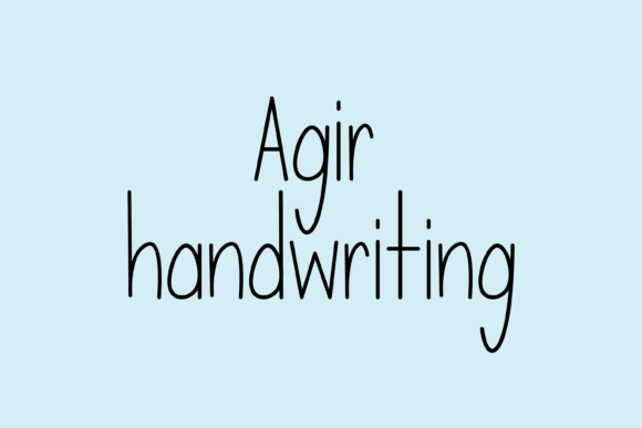 Agir Font - Featured Image