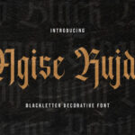Agise Rujdi Font - Featured Image