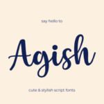 Agish Font - Featured Image