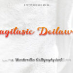 Agitasic Deilawa Font - Featured Image