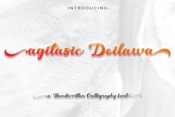 Agitasic Deilawa Font - Featured Image