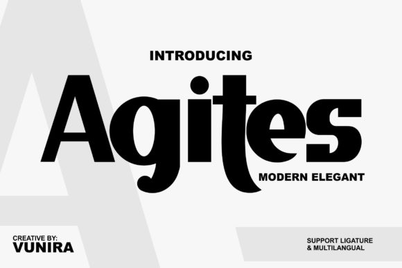 Agites Font - Featured Image