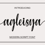 Agleisya Font - Featured Image