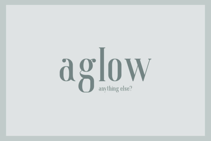 Aglow Font - Featured Image