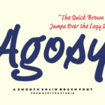 Agosy Font - Featured Image