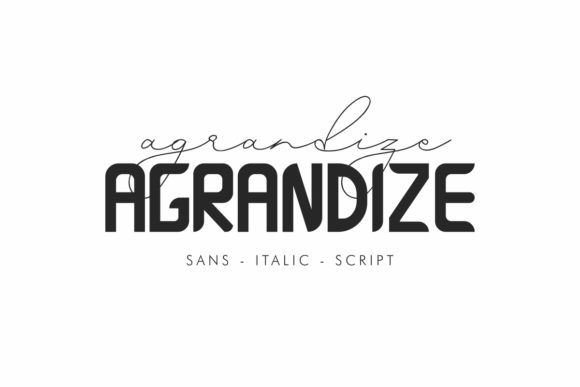 Agrandize Font - Featured Image
