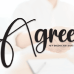 Agree Font - Featured Image