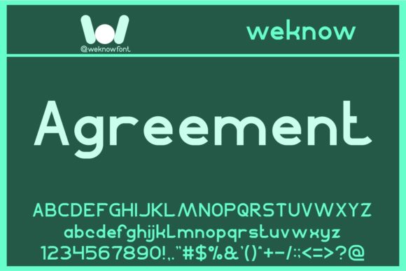 Agreement Font - Featured Image