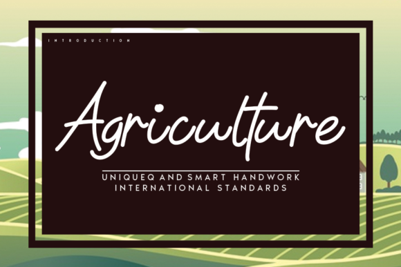 Agriculture Font - Featured Image
