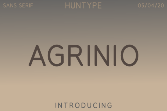 Agrinio Font - Featured Image