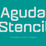 Aguda Stencil Family Font - Featured Image