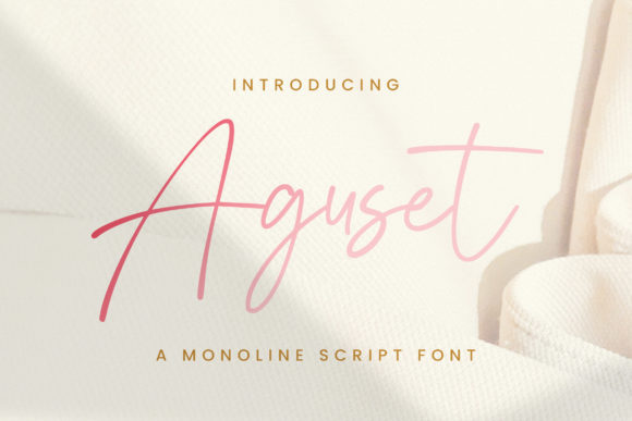 Aguset Font - Featured Image