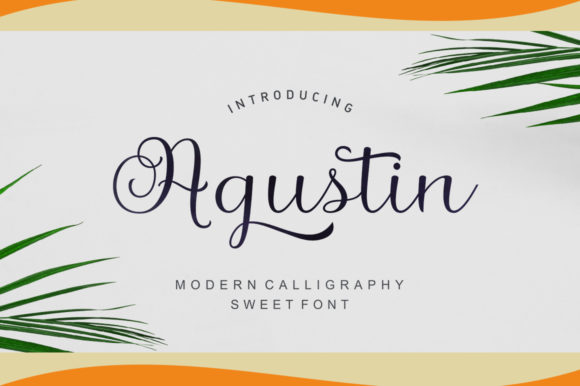 Agustin Script Font - Featured Image