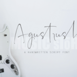 Agustrush Font - Featured Image