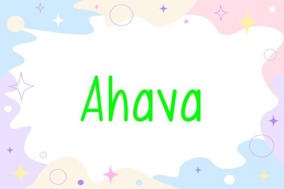 Ahava Font - Featured Image