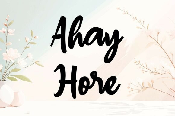 Ahay Hore Font - Featured Image