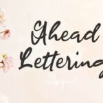 Ahead Lettering Font - Featured Image