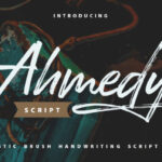 Ahmedy | Rustic Brush Handwriting Script Font - Featured Image